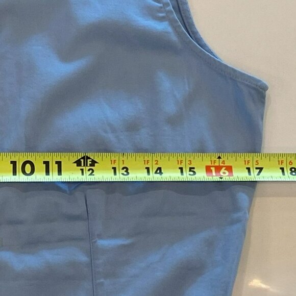 Polo Jeans - Ralph Lauren - Collared, Sleeveless Top, Light Blue, Size M - Picture 6 of 6